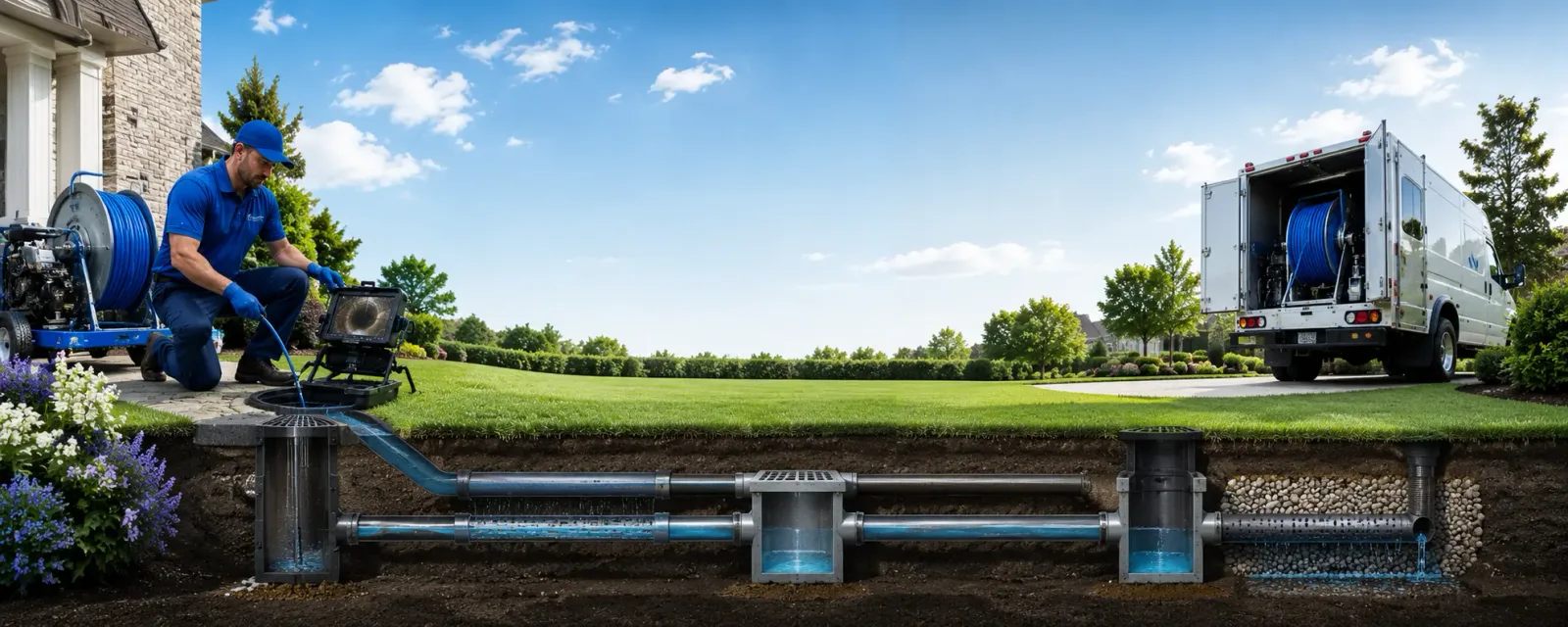 Outdoor drain cleaning information for Sloan, IA